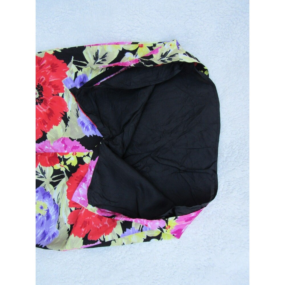 Banana Republic Dress Womens 2 Linen Blend Floral Sleeveless Lined Multicolor - Picture 13 of 16